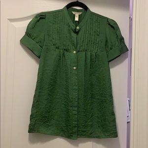 Work place green shirt